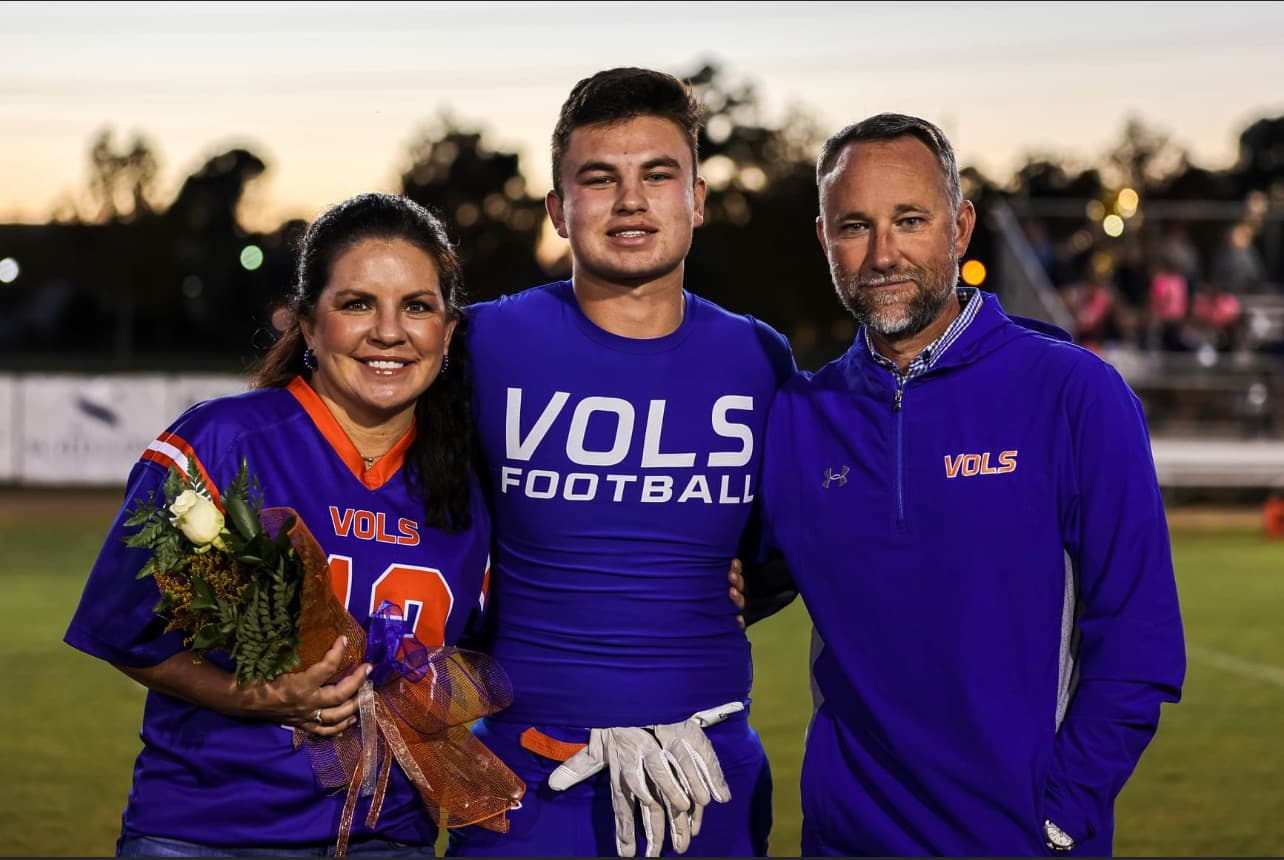 Will Carter, and his wife and son